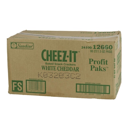 Cheez-It Cheez-It Profit Paks White Cheddar Crackers 1.5 oz., PK60 2410012660
